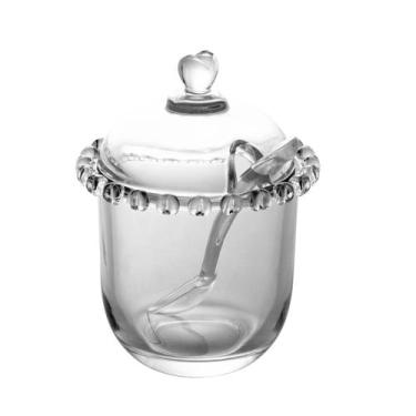 Imagem de Açucareiro Lyor Coração de Cristal Incolor 9,5cm x 12cm