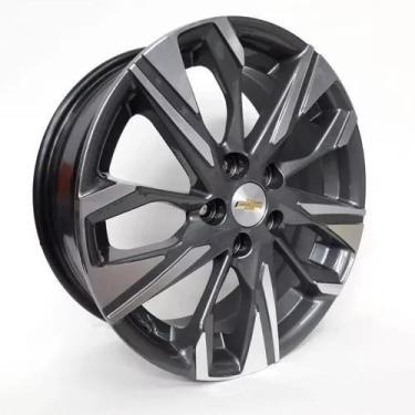 Imagem de Kit 4 Rodas Aro 16 5x105 GM Tracker Grafite Diamantada S24 - krmai