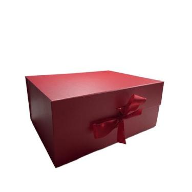 Imagem de Caixa De Presente C/Laco 33,5x26x16cm vermelho - Dalla Valle