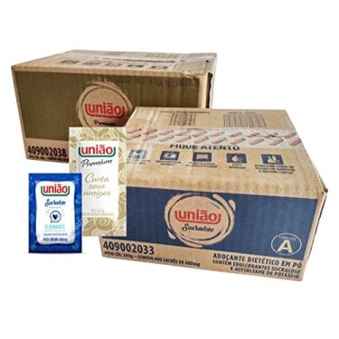 Imagem de Kit 400 Sachê Açúcar Premium + 400 Sachê Adoçante Sucralose