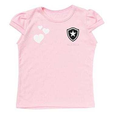 Imagem de Camisa Infantil Botafogo Baby Look Rosa Oficial