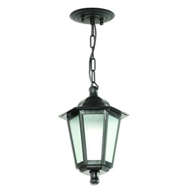 Imagem de Pendente Luminária de teto Lustre Clássico Retro Vintage 113 (Preto)