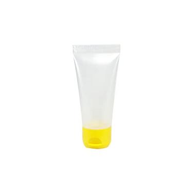 Imagem de Bisnaga Plástica Natural 15ml C/Tampa Flip Top (50 Unid) (Amarelo)