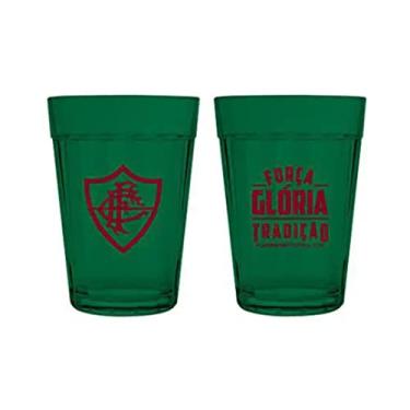 Imagem de Conjunto 2 Copos Americanos Vidro Fluminense Verdes