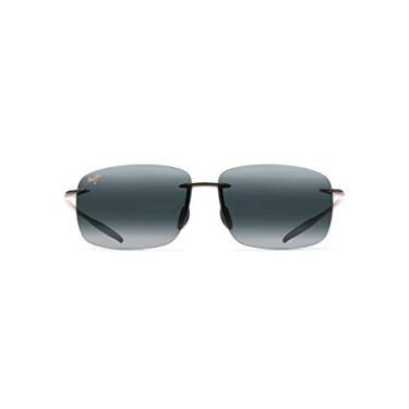 Imagem de Maui Jim Men's Breakwall 422-02 Black Rimless Sunglasses