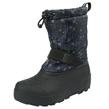 Imagem de Bota de Inverno Infantil Northside Boys Meninas/Crianças Pequenas/Crianças Grandes Frosty, Black/Blue, 6 Big Kid