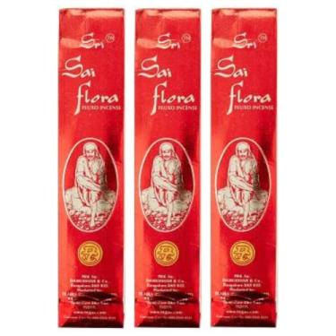 Imagem de Incenso Sri Sai Flora - Incenso Indiano de Massala Premium - Kit 3 Caixas