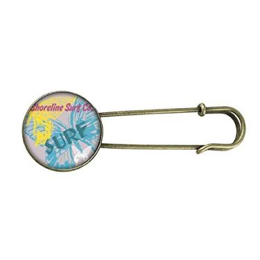 Imagem de Summer Shoreline Surf Butterfly Retro Metal Broche Broche Clipe Joias