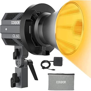 Imagem de COLBOR CL60 65W Cob Light 2700-6500K Bi-color Bowens Mount APP Group Control Portable Video Light Professional Photography Studio Lighting For Film Photo Camera Shooting