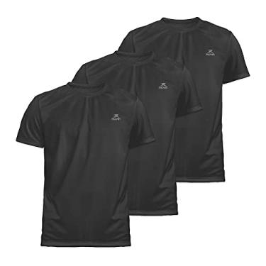 Imagem de Kit 3 Camiseta Dry Basic SS FPS 50 Muvin – Manga Curta – Masculina – Proteção Solar UV50 – Camiseta Para Academia Treino Funcional – Pilates – Yoga – Corrida – Caminhada (G, Chumbo)