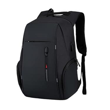 Imagem de Mochila Unissex Impermeável com Carregador USB, Bolsa de Computador com Capacidade para...