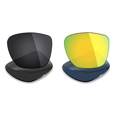 Imagem de 2 pares de lentes polarizadas de substituição da Mryok para óculos de sol Oakley Two Face XL – Opções