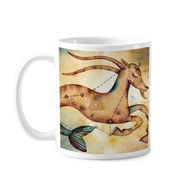 Imagem de Janeiro de dezembro Capricórnio Constelação Zodíaco Caneca cerâmica café porcelana louça