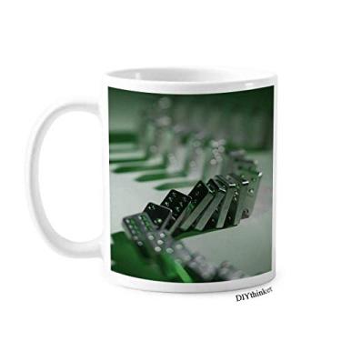 Imagem de Gambling Mahjong Domino Foto Caneca Cerâmica Café Porcelana Copo Mesa