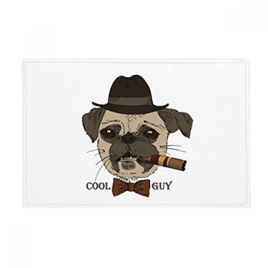 Imagem de DIYthinker Tapete de porta de banheiro estilo britânico suave fumê para cães e cigarros