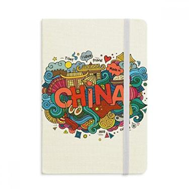 Imagem de Caderno de arte de viagem chinês da Ásia, feito na China, capa dura oficial, diário clássico