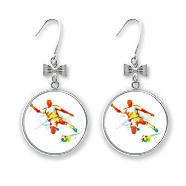 Imagem de Brincos com gancho perfurado para jogadores de futebol americano Kick Football