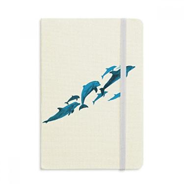 Imagem de Caderno Dolphin grande pequeno oficial de tecido capa dura diário clássico