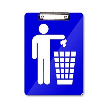 Imagem de Placa de apoio para prancheta Quadrada Azul da Rubbish A4