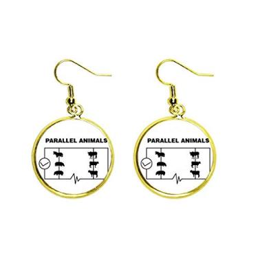 Imagem de Brinco feminino com pingente de orelha de gado hipopótamo do circuito paralelo