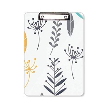 Imagem de Folha espécime flor tinta prancheta pasta placa de apoio A4