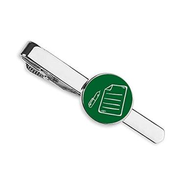 Imagem de Caneta de papel Knowledge para sala de aula, gravata, clipe para gravata, presente para homem de negócios