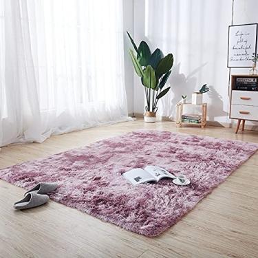 Imagem de jia cool, Tapetes super macios e modernos, tapetes sedosos, macios, para sala de estar, tapetes antiderrapantes para quarto de crianças, tapetes para sala de estar, corredor, quarto, decoração Wanfen, 100 x 160 cm