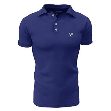 Imagem de Camisa Gola Polo Voker Com Proteção Uv Premium - G - Azul