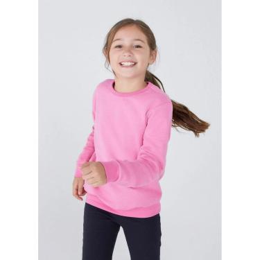 Imagem de Blusa Moletom Infantil Peluciado Inverno Liso Hering Ki-Feminino