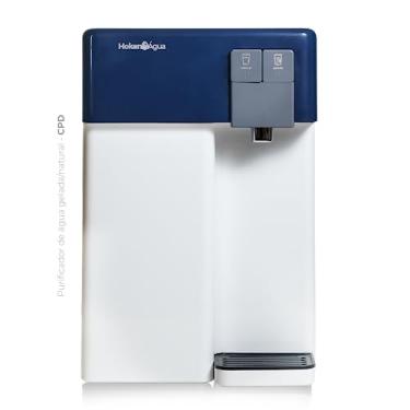 Imagem de Filtro Purificador De Água Alcalina Ionizada Gelada e Natural Hoken (127V, Branco-Azul)