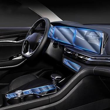 Imagem de LAVIYE Interior do carro GPS navegador console central TPU transparente película protetora Filme anti-scratc, para Changan CS75 PLUS 2021-2023