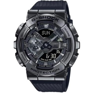 Imagem de Relógio CASIO G-SHOCK anadigi cinza masculino GM-110BB-1ADR