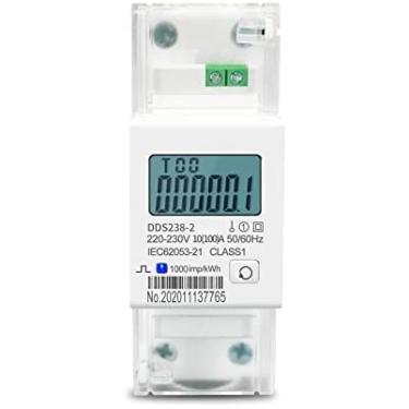 Imagem de Medidor De Energia Inteligente Medidor De Energia Bidirecional Monofásico100A Energia Ativa Kwh Din Rail Watt Hour Monitor De Consumo De Energia Entenda Com Precisão O Uso De Eletricidade,incompar