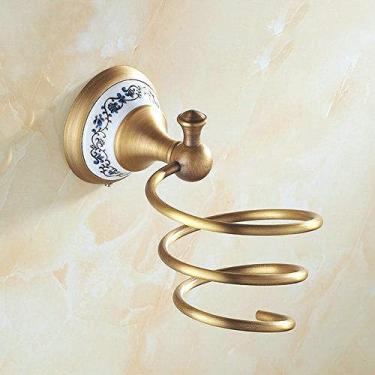 Imagem de Conjunto de ferragens de banheiro de base de porcelana de latão escovado antigo Produtos de banheiro de cerâmica de bronze com decoração de flores, H, China