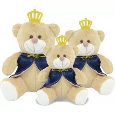 Imagem de Kit Urso Ursinho Para Nicho Pelucia Principe Realeza