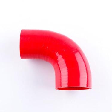 Imagem de JOIUYOLJ Mangueira de cotovelo de redução de 90 graus ID 2 a 3 polegadas (51 mm a 76 mm) para tubo de admissão de ar direto universal Turbo Intercooler reforçado 4 camadas 5,4 mm (90D-ID51-76)