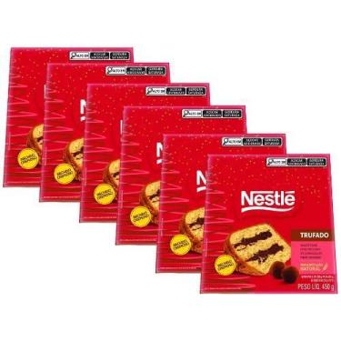 Imagem de 6 Panettone Trufado Chocolate Meio Amargo Nestlé 450G