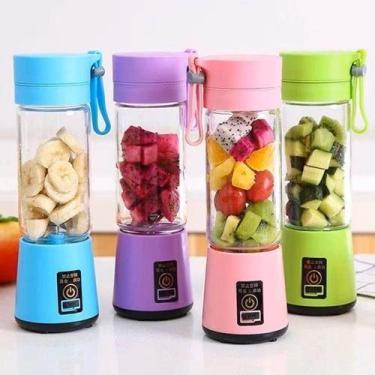 Imagem de Garrafa Mini Liquidificador Portátil Usb Recarregável - oem, Verde