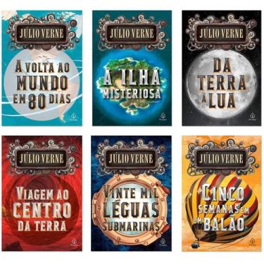 Imagem de Kit Julio Verne - Cinco Semanas em um Balão, Vinte Mil Léguas Submarin