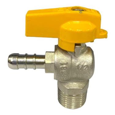 Imagem de Válvula Esfera 90 Angular Rdz de 1/2 M X 3/8 Bm Borboleta - Central Fo