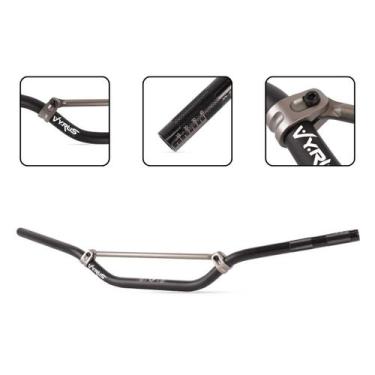 Imagem de Guidão 22mm Vyrus Cross Bar C/ Barra Trilha Motocross Enduro, Preto