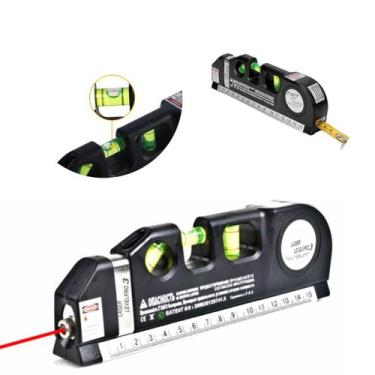 Imagem de Nívelador Com Trena A Laser Profissional 3 Linha Plumo Bolha - RÉGUA D