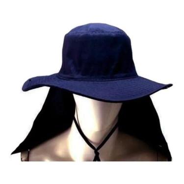 Imagem de Chapéu Australiano Pescador Com Capuz Proteção Solar De Nuca - Garcia