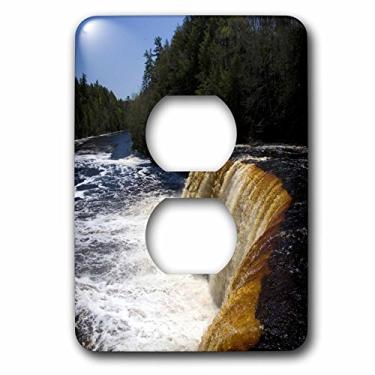 Imagem de 3dRose lsp_91195_6" Upper Tahquamenon Waterfalls, Michigan-US23 DFR0232-David R. Frazier 2 Capa de tomada multicolorida