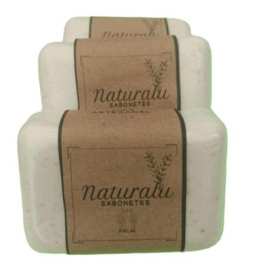 Imagem de Sabonete Artesanal de Dolomita (Olheiras, Rugas, Marcas de Expressão, 