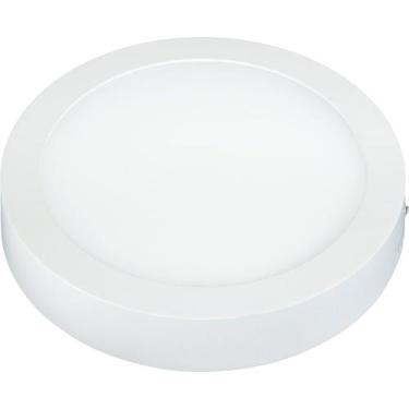 Imagem de Luminária painel led 18w lux redondo sobrepor - taschibra, 6500K