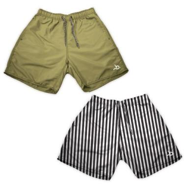 Imagem de Kit 2 Shorts Masculino Verão Curto Básico E Estampado - Bueno Store, B