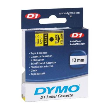 Imagem de Fita para Rotulador D1 Label Cassette, Autoadesiva, Poliester, 12mm x 