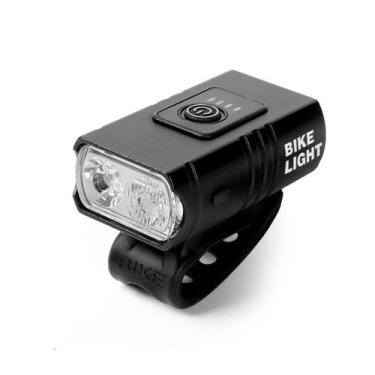 Imagem de Farol Bike 2 Led Bicicleta T6 Usb Com Medidor Recarregável - BELLATOR