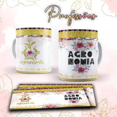 Imagem de Caneca profissões glitter - Agronomia - Modelo S